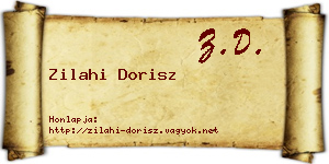 Zilahi Dorisz névjegykártya
